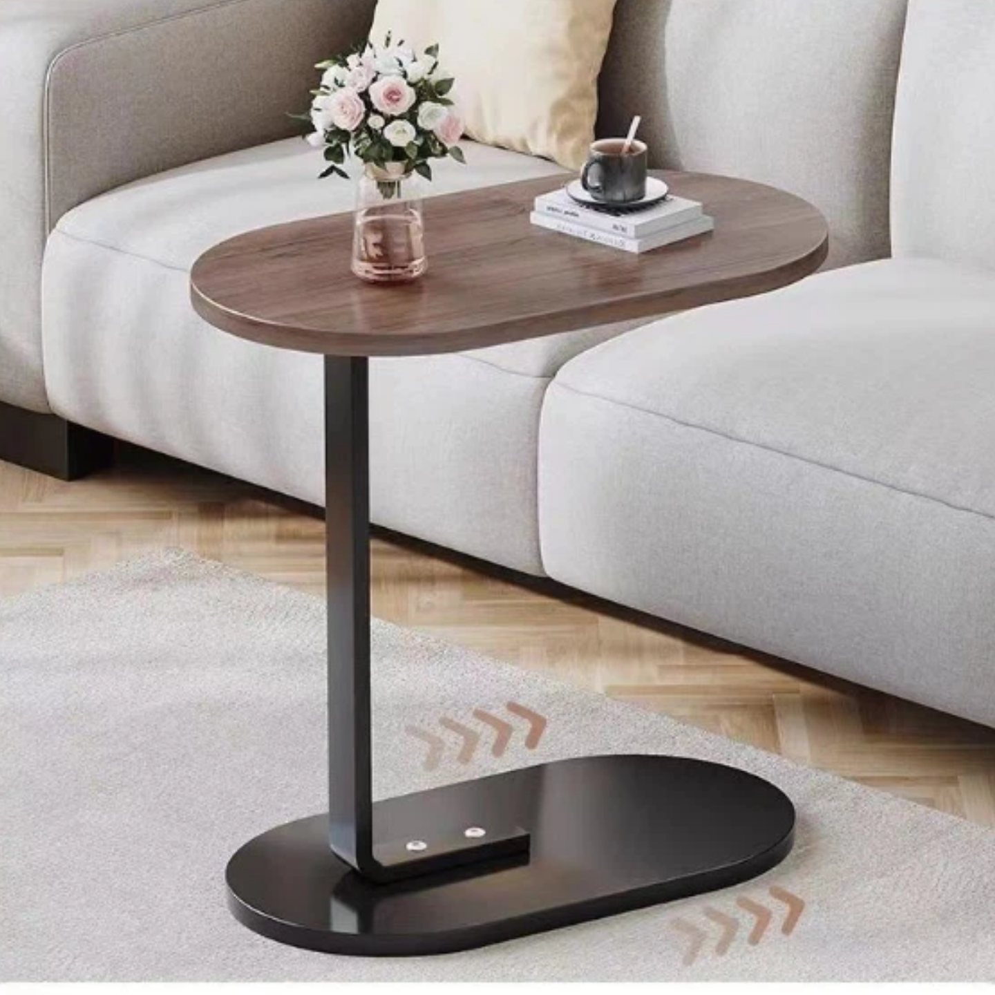 Mesa Lateral Redonda de Estilo Lujoso Ligero Moderno