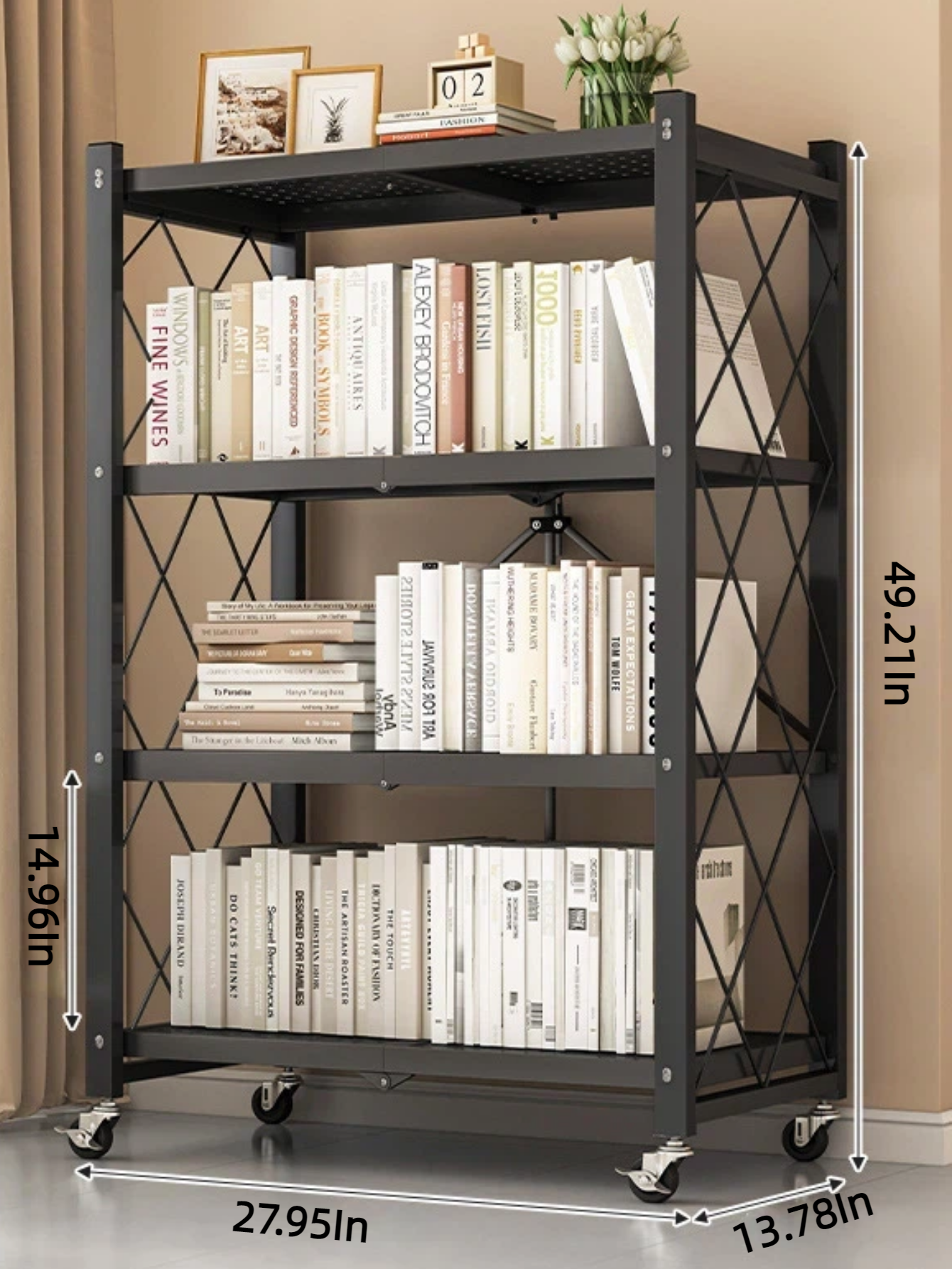 Estante de Almacenamiento Plegable sin Instalación