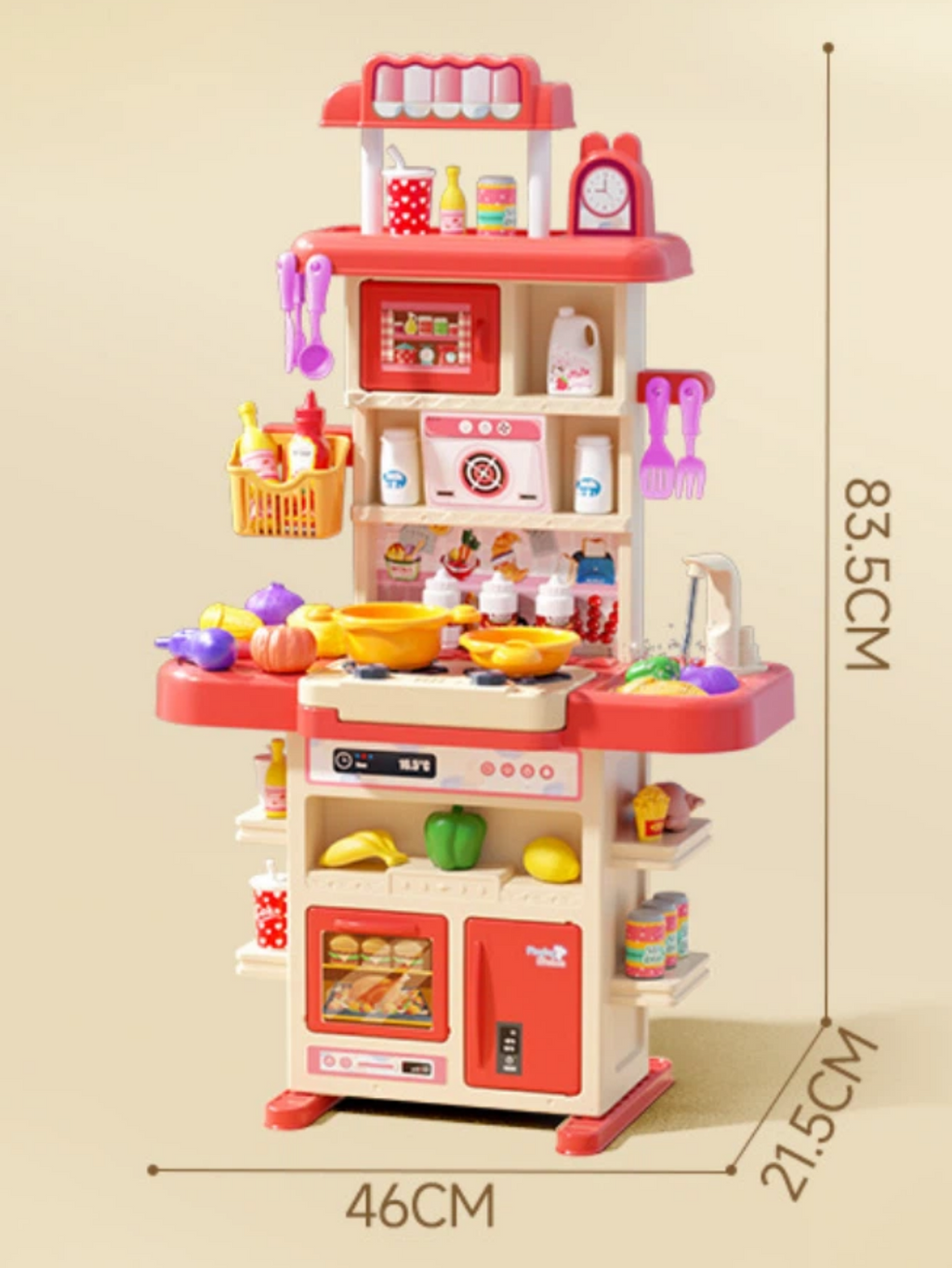 Cocina Infantil Simulada con Luz, Sonido, Humo y Agua