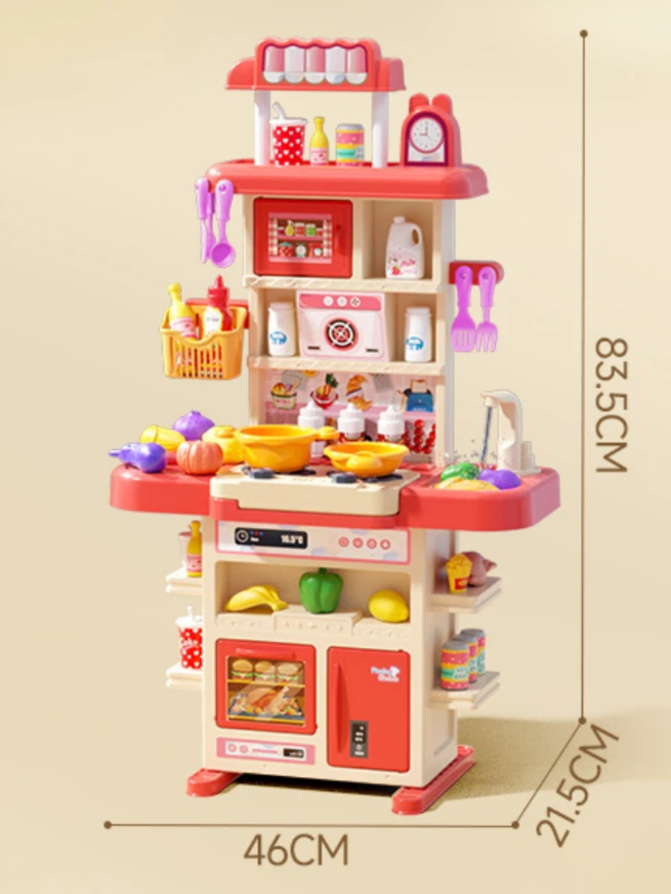 Cocina Infantil Simulada con Luz, Sonido, Humo y Agua