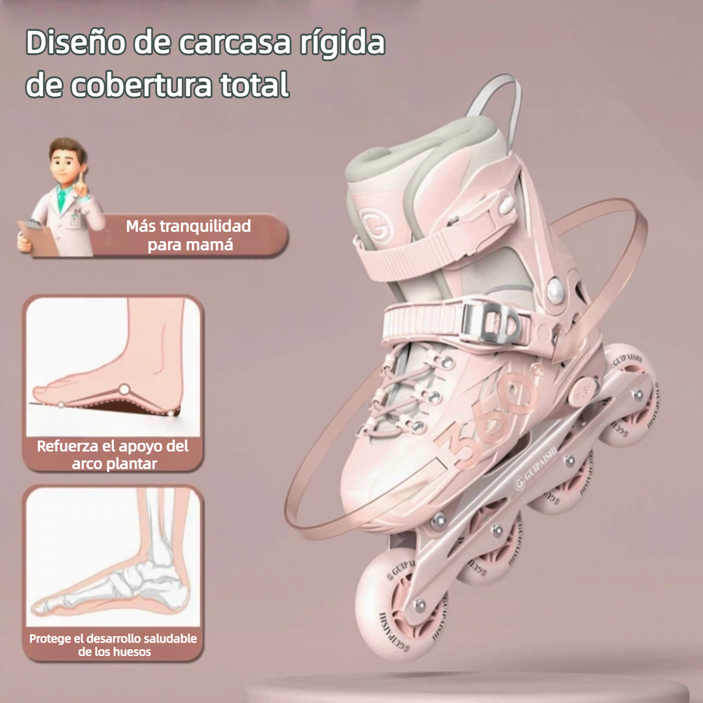 Patines Ajustables para Niños 3-12 Años