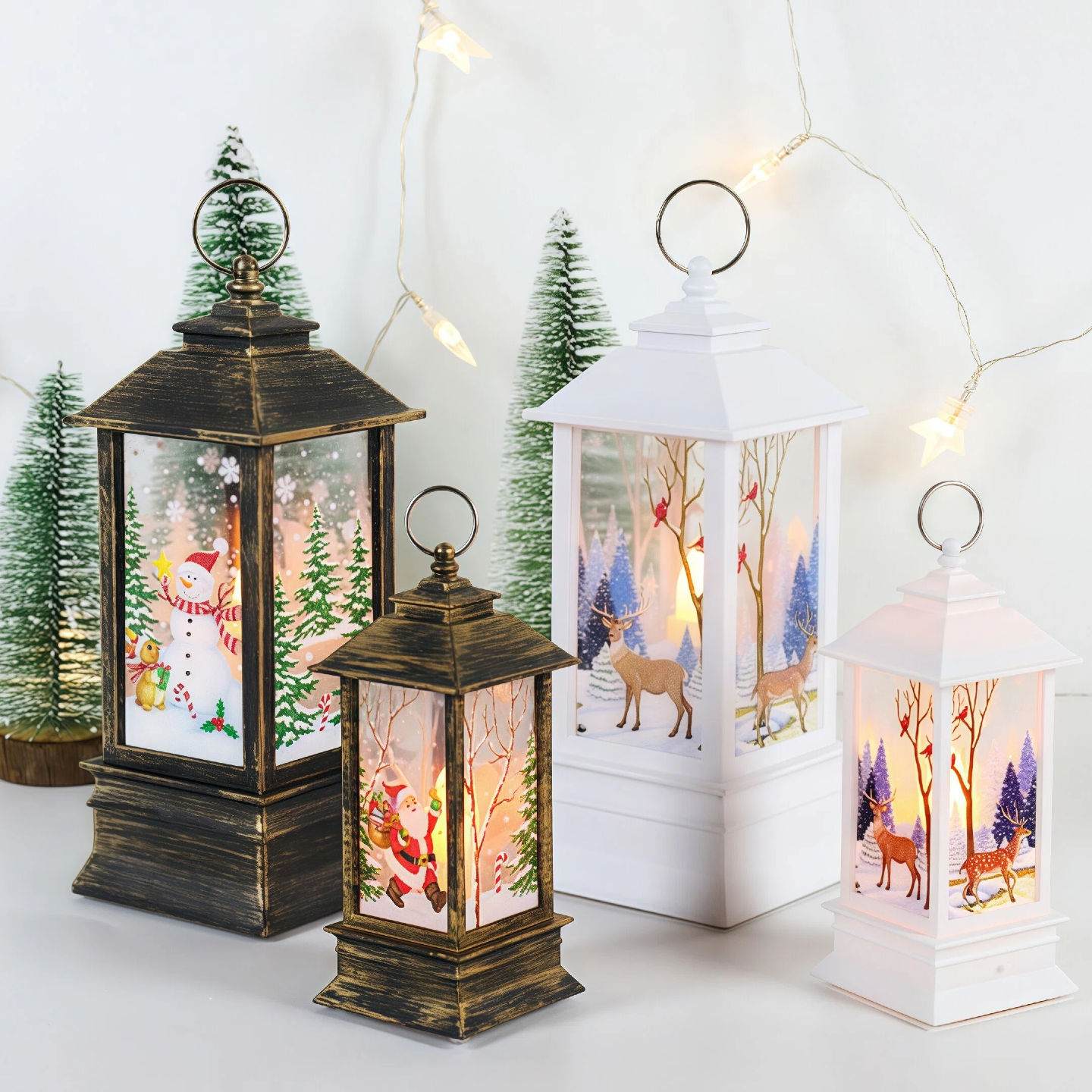 Lámpara de Veladora Navideña de PVC