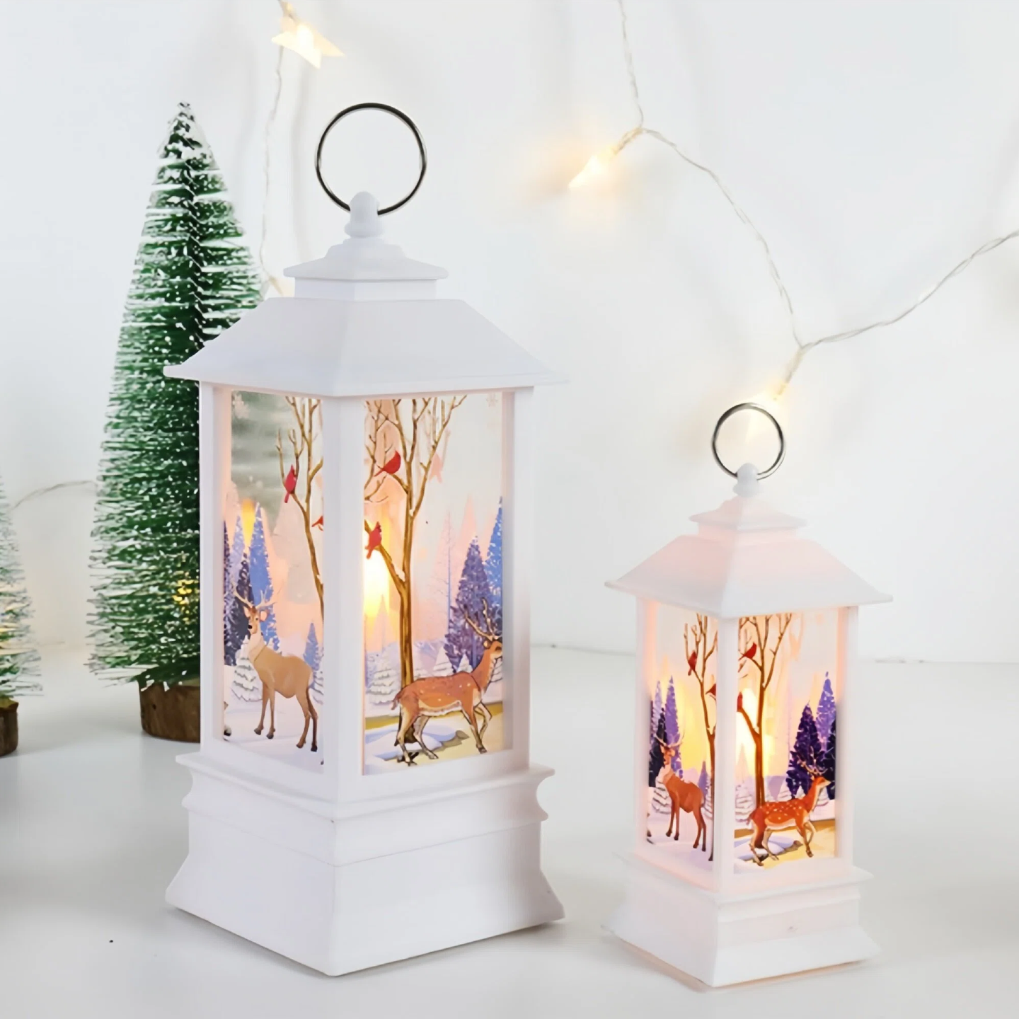 Lámpara de Veladora Navideña de PVC