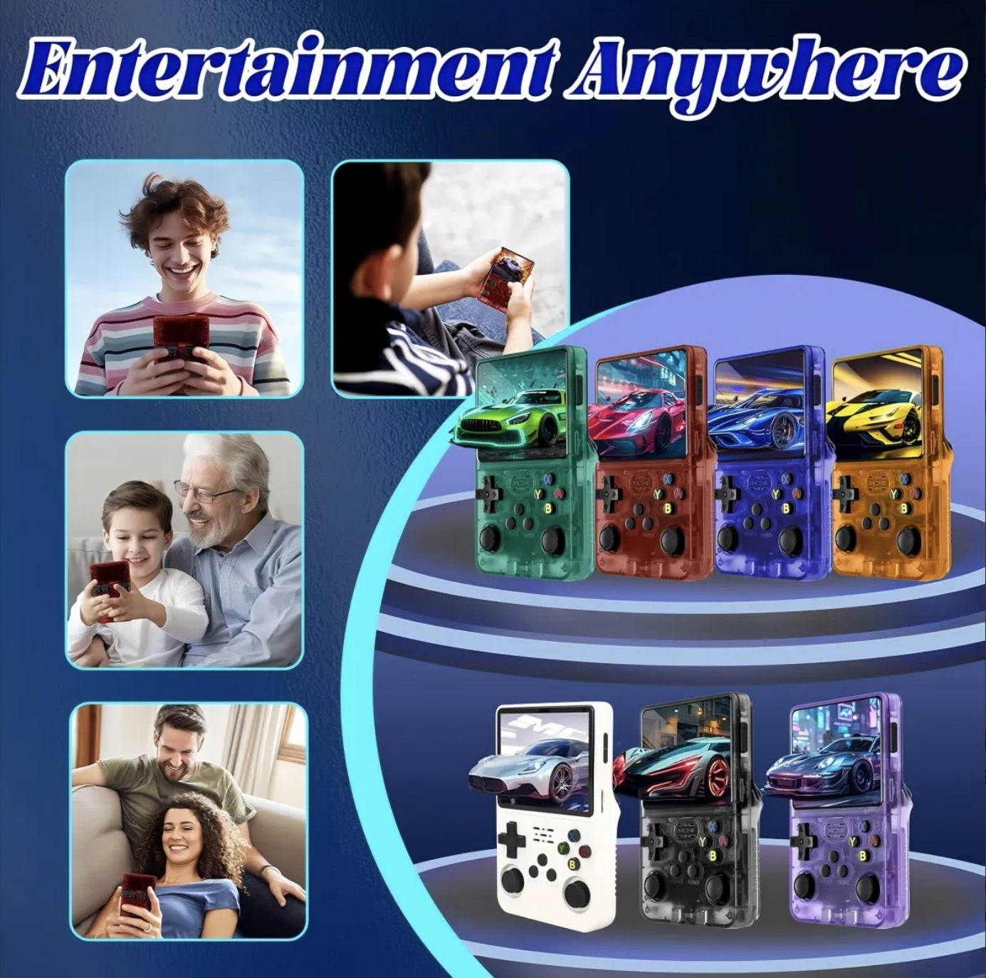 Pantalla Ips Portatil Para Jugar R36s Pro 64g Transparente Perfecto Regalo