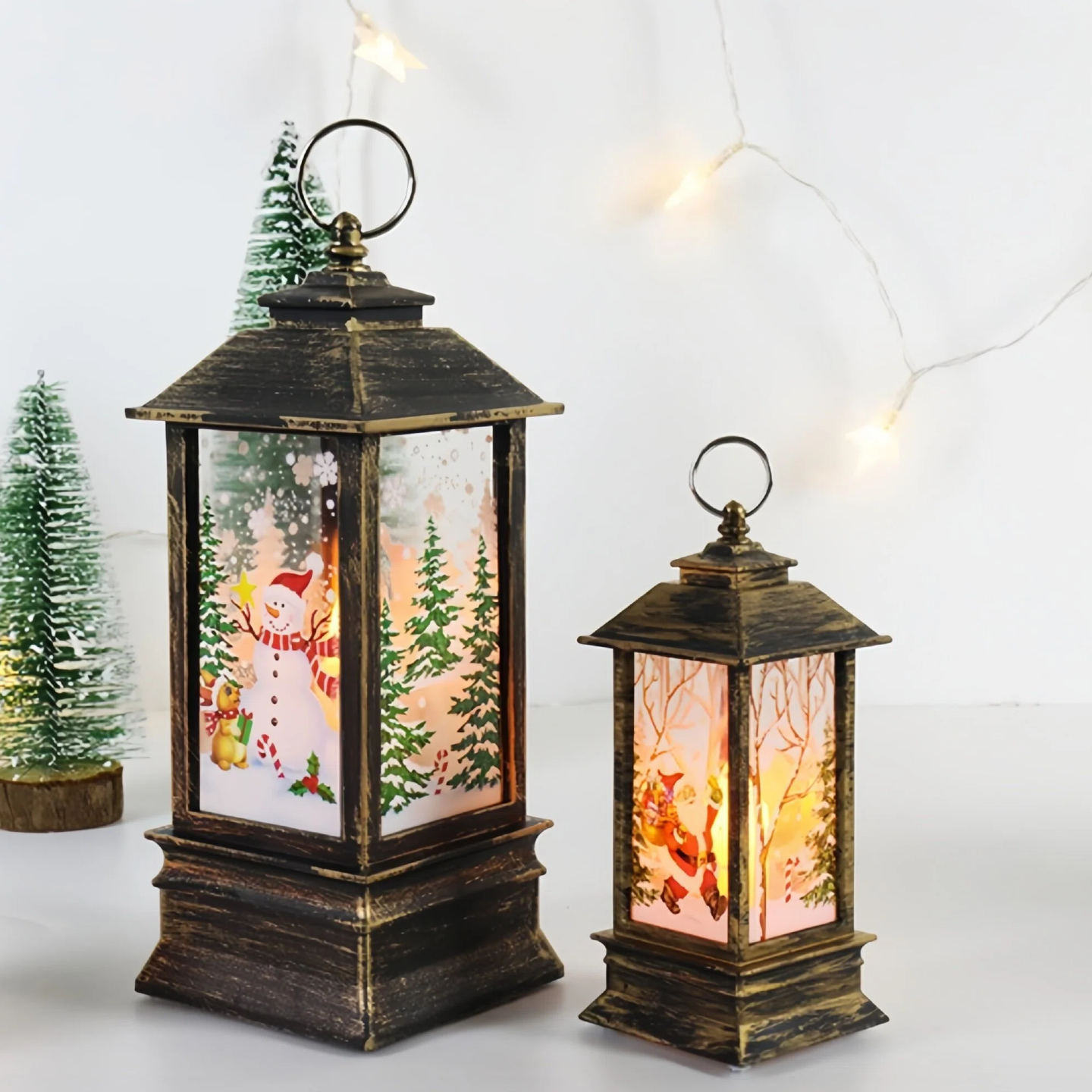 Lámpara de Veladora Navideña de PVC