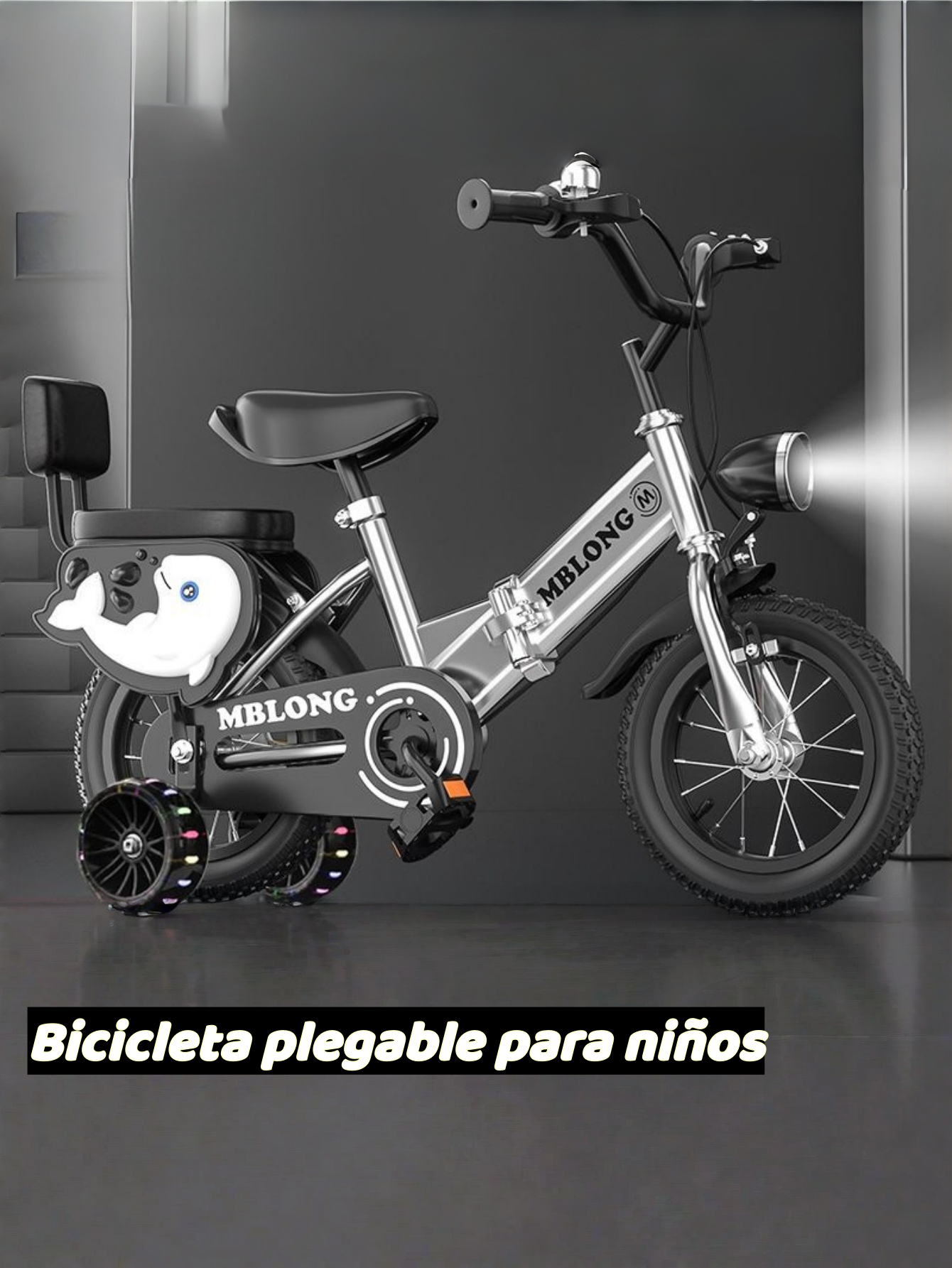 Bicicleta Infantil Plegable de 14 Pulgadas